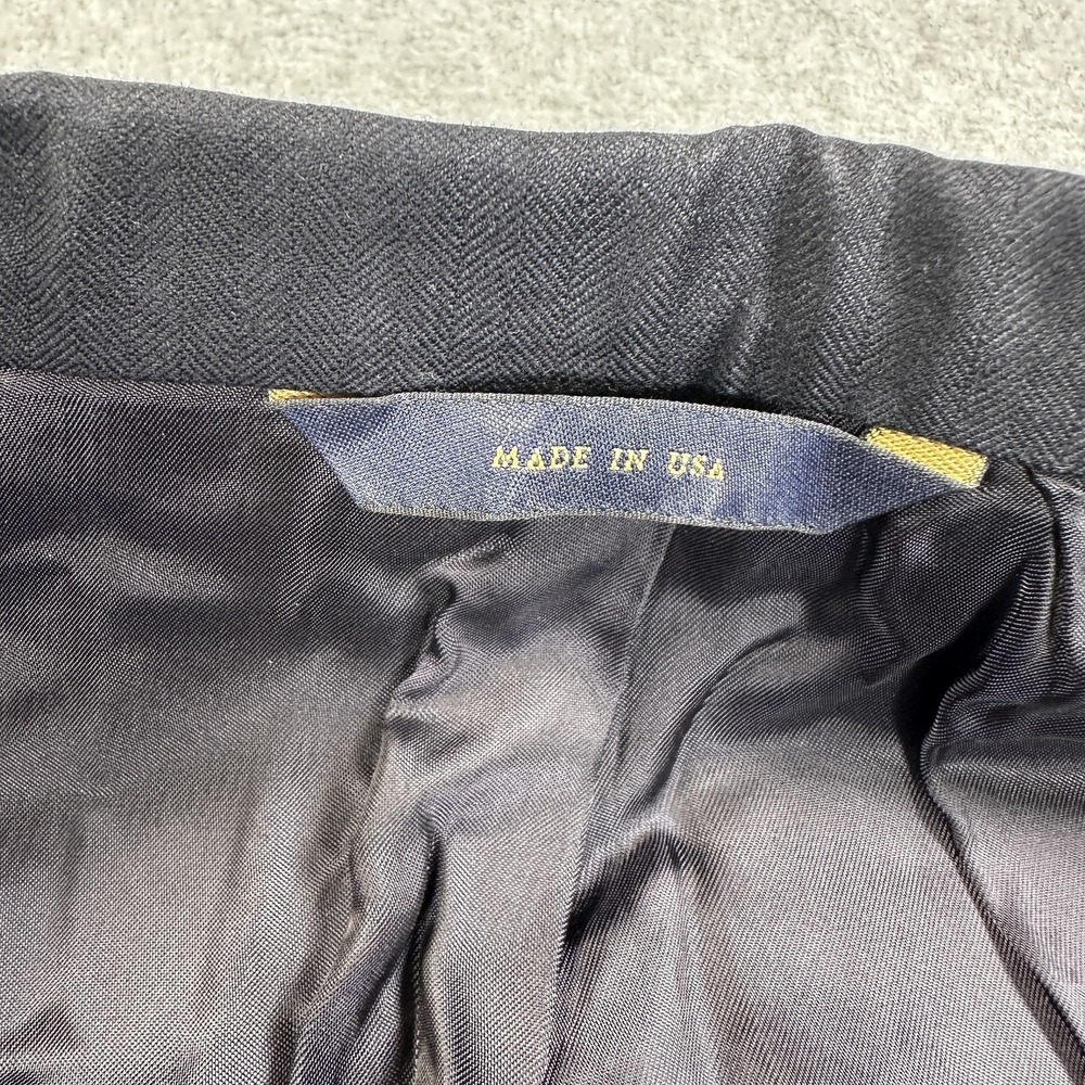 Brooks Brothers Blazer Sport Coat Mens 46 Blue Wool Loro Piana Two Button - Picture 4 of 13
